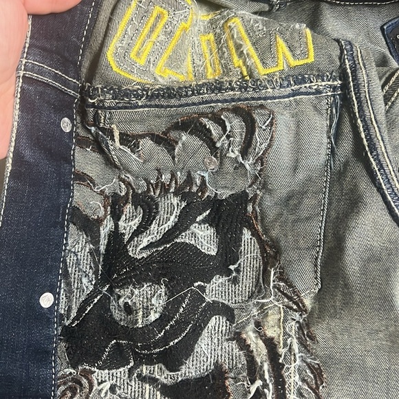 Copper Rivet “Wild Free” Sequin Tiger Denim Jacket - Picture 11 of 16